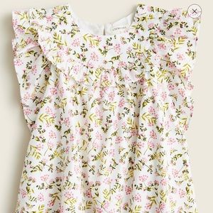 Jcrew crew cuts wisp floral blouse